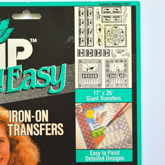 Tulip Iron On Transfers Lot 4 pks Big Easy Vegetables Fruit Rabbits Floral - Picture 8 of 12